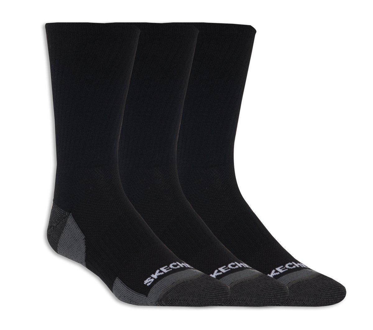 Skechers- Women|Men|Clothing 3 Pack Half Terry Crew Socks