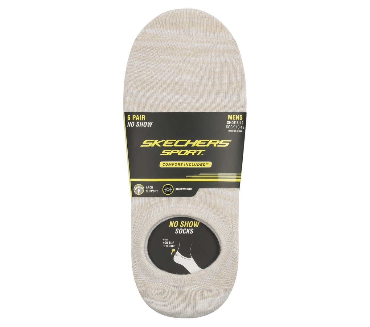 Skechers- Men|Clothing 6 Pack Men's Sneaker Liner Socks
