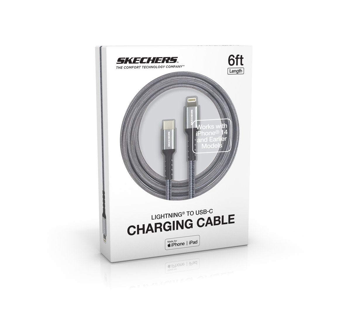 Skechers- Clothing Lightning to USB-C Charging Cable