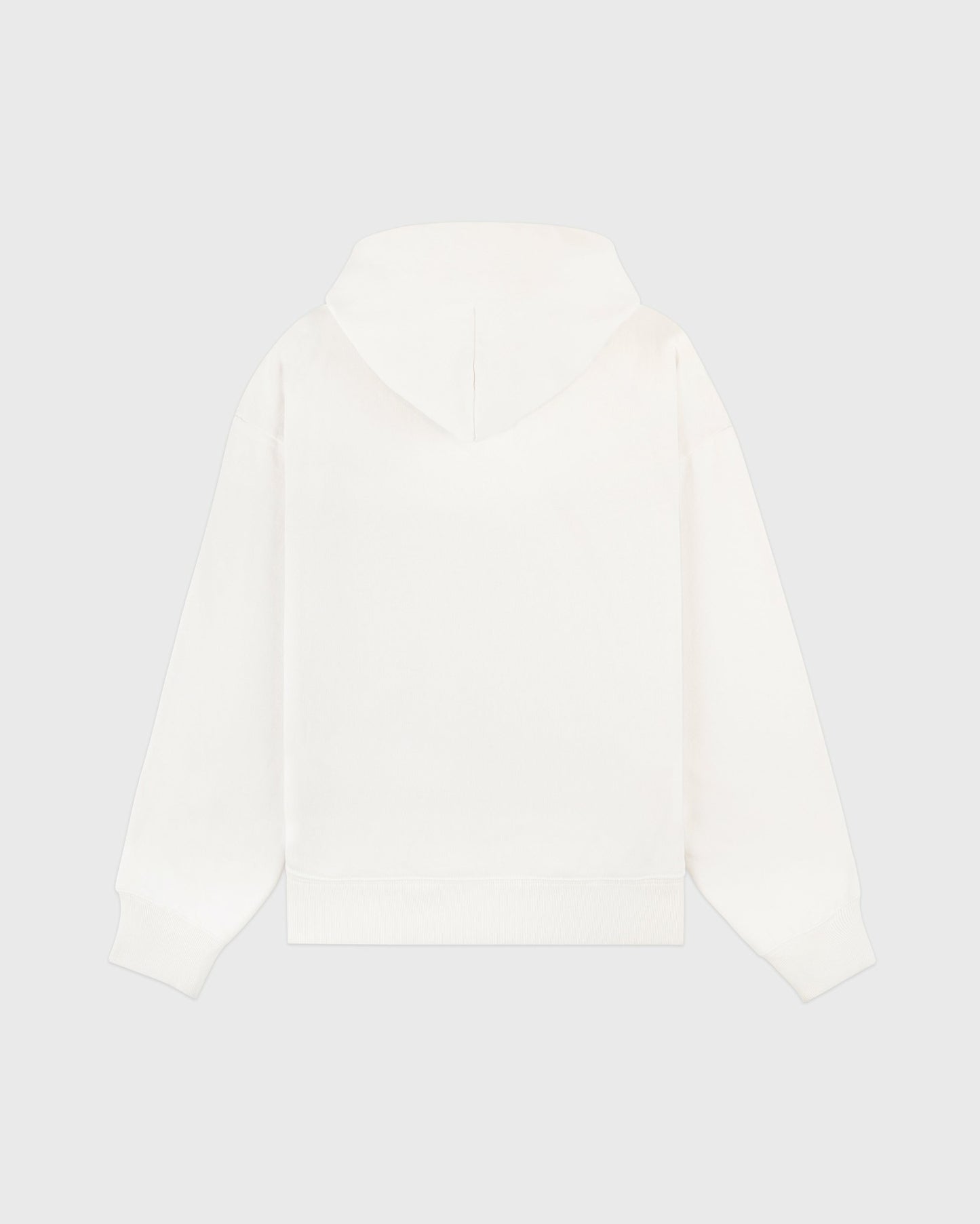 Vendome Script Embroidered Hoodie - Ecru/Chocolate