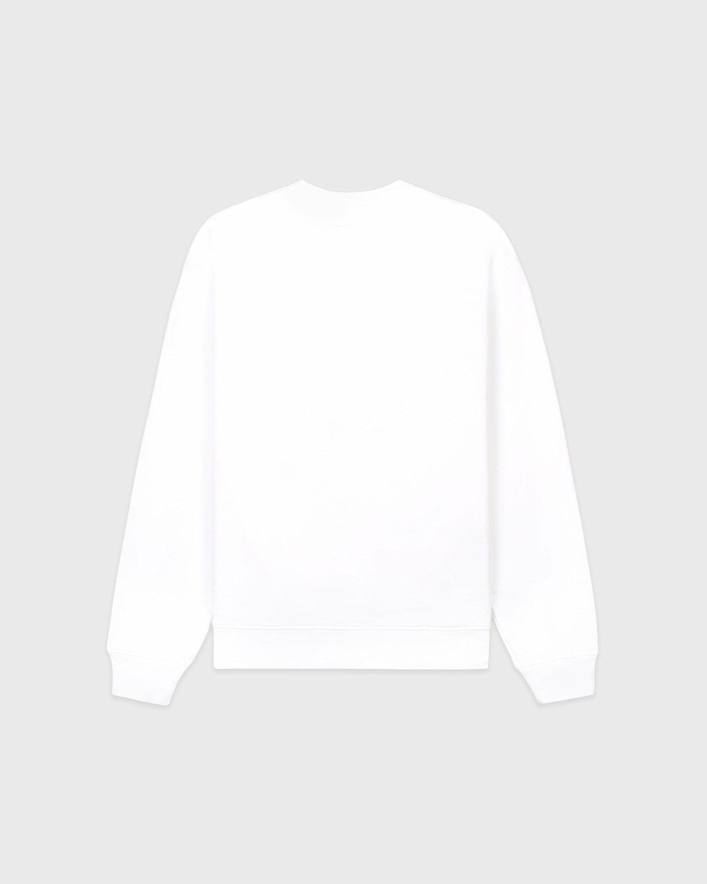 Nautical Embroidered Crewneck - White/Navy/Ruby