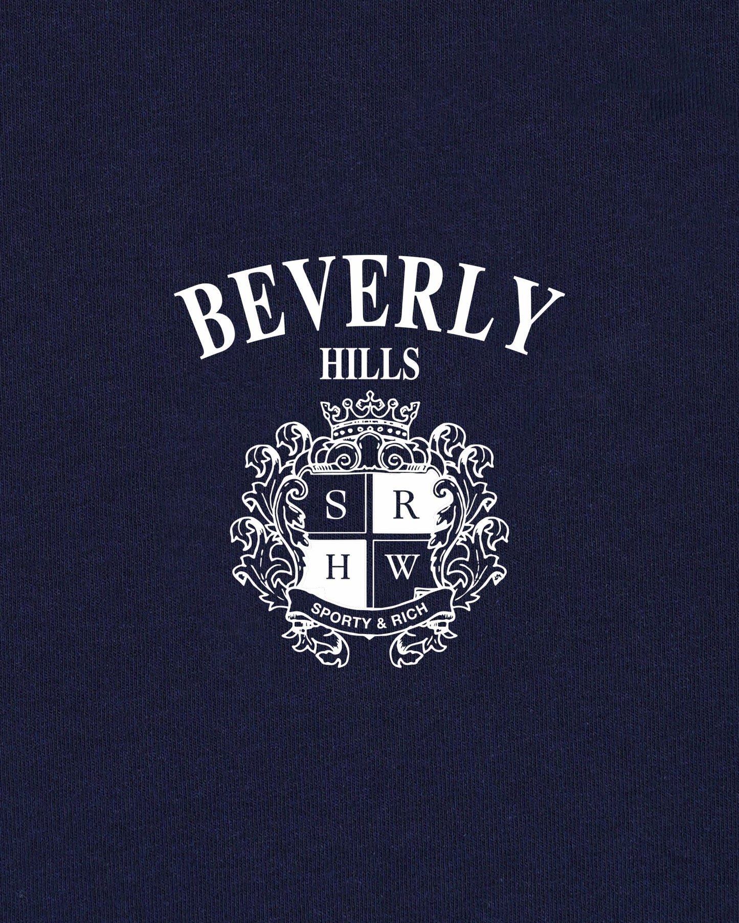 BH Crest Crewneck - Navy/White