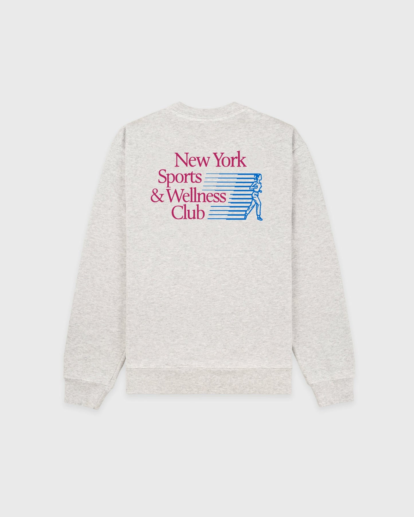 NY Motion Crewneck - Heather Gray/Berry/Azure