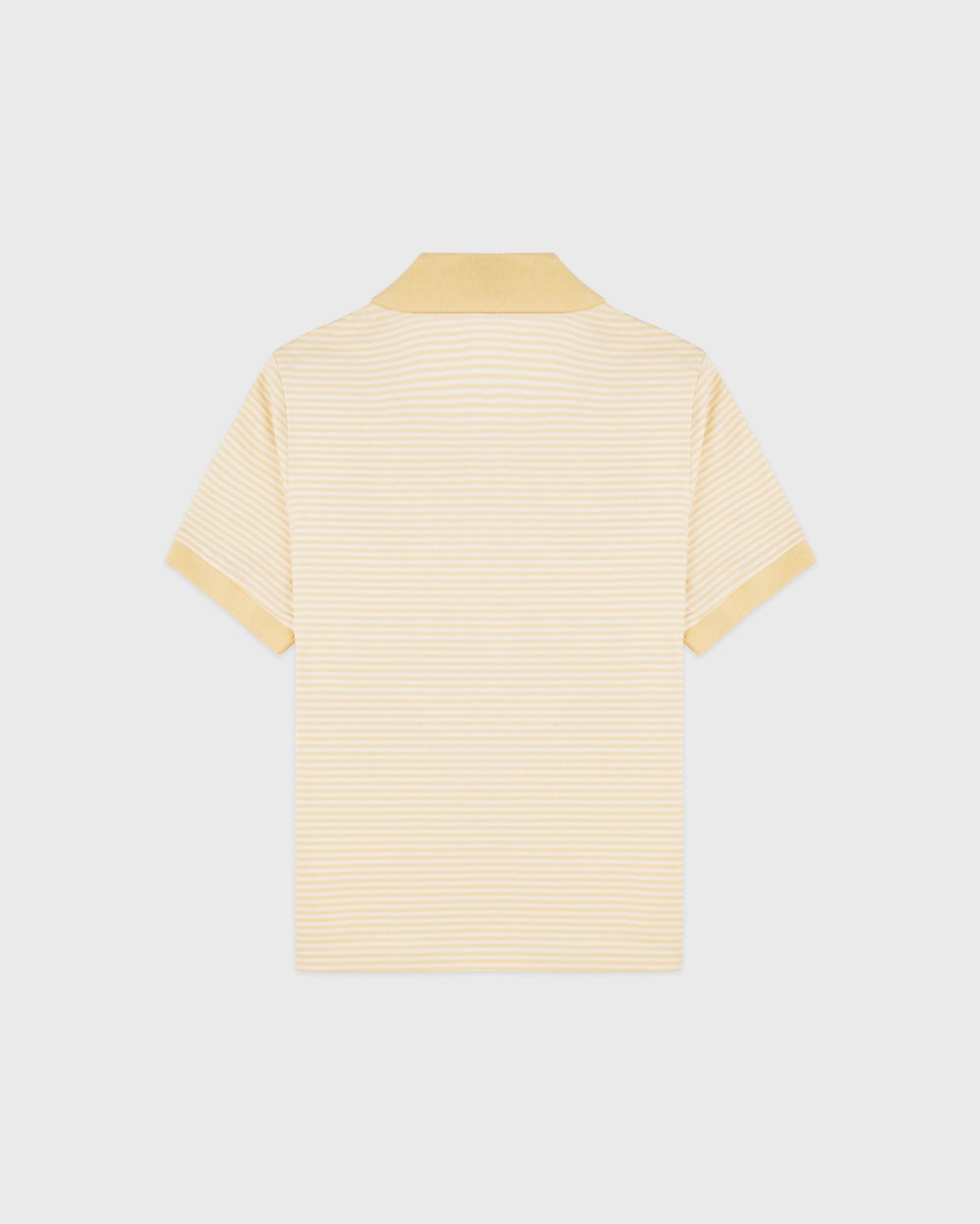 NY Crest Prep Polo - Almond Striped