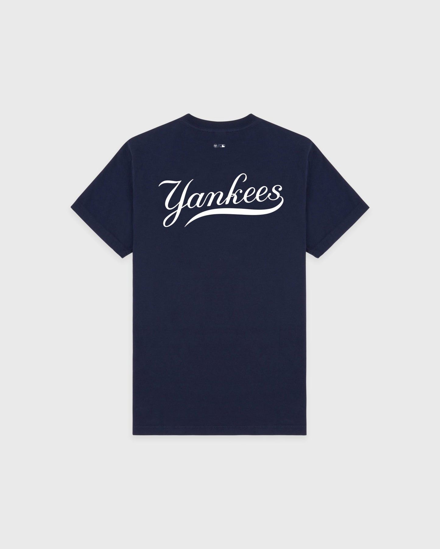 Yankees Curve T-Shirt - Navy/White