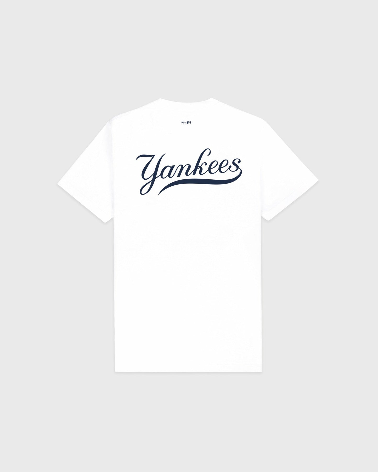 Yankees Curve T-Shirt - White/Navy