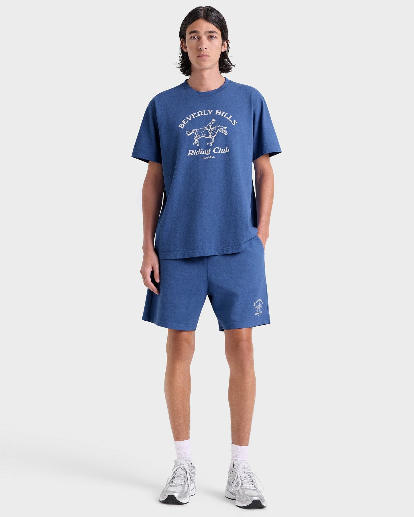 BH Riding Club T-Shirt - Pier Blue/Ecru