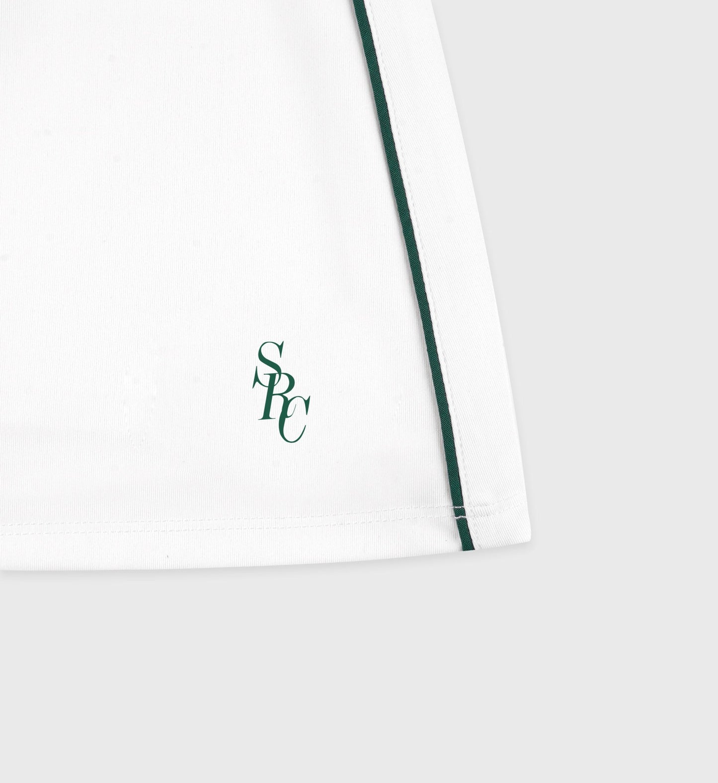 SRC Court Skirt - White/Forest