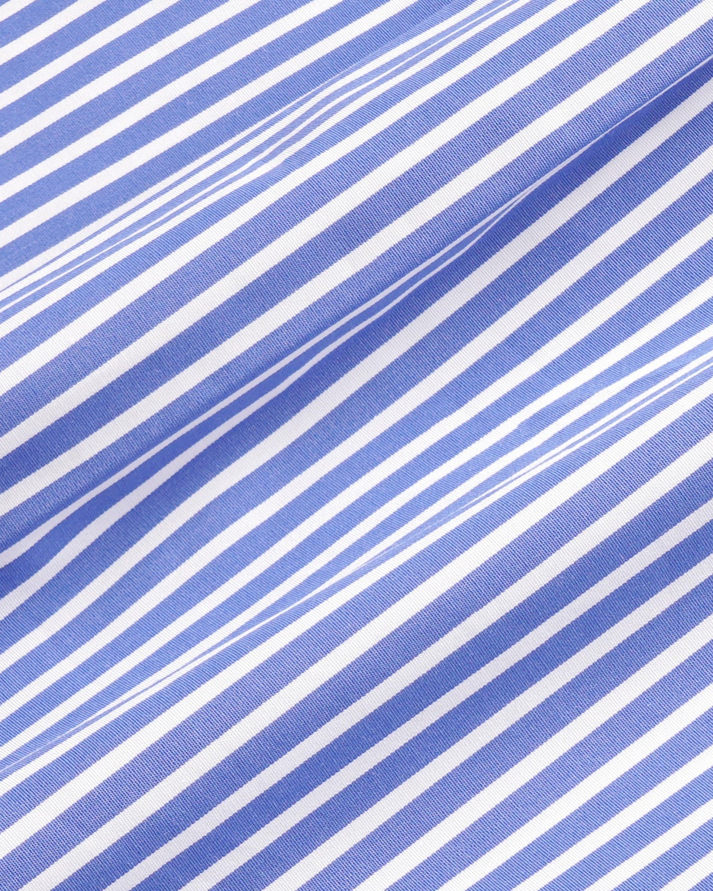 Signature Logo Poplin Skirt - Blue Striped/White