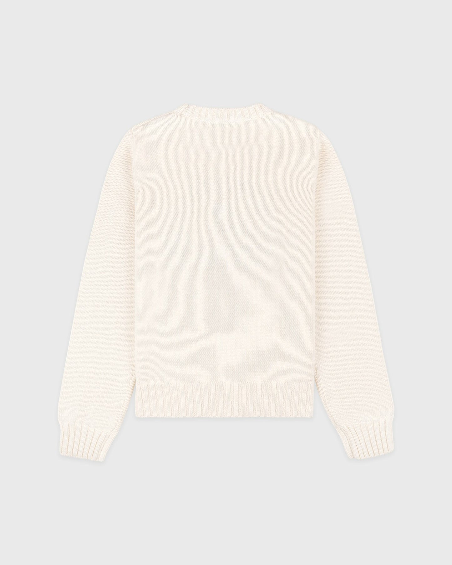 Horse Knitted Sweater - Ecru/Chocolate