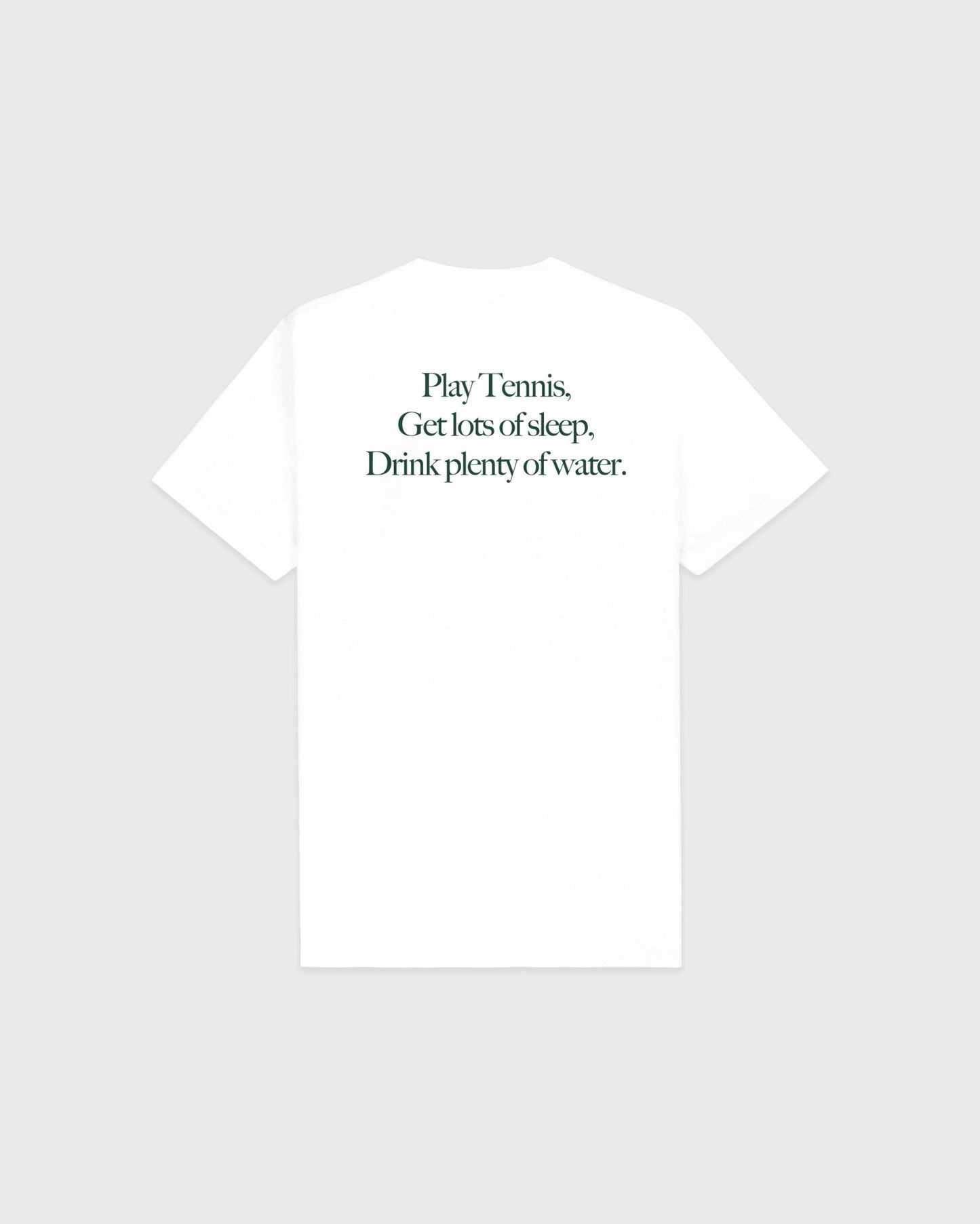 Play Tennis T-Shirt - White/Forest