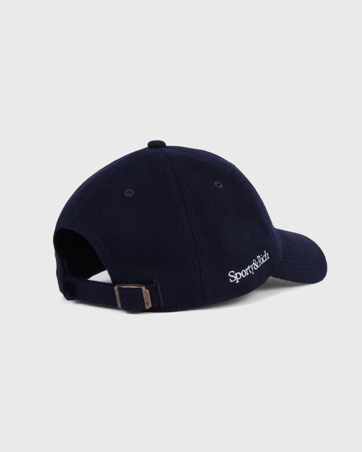 Yankees Serif Wool Hat - Navy/White