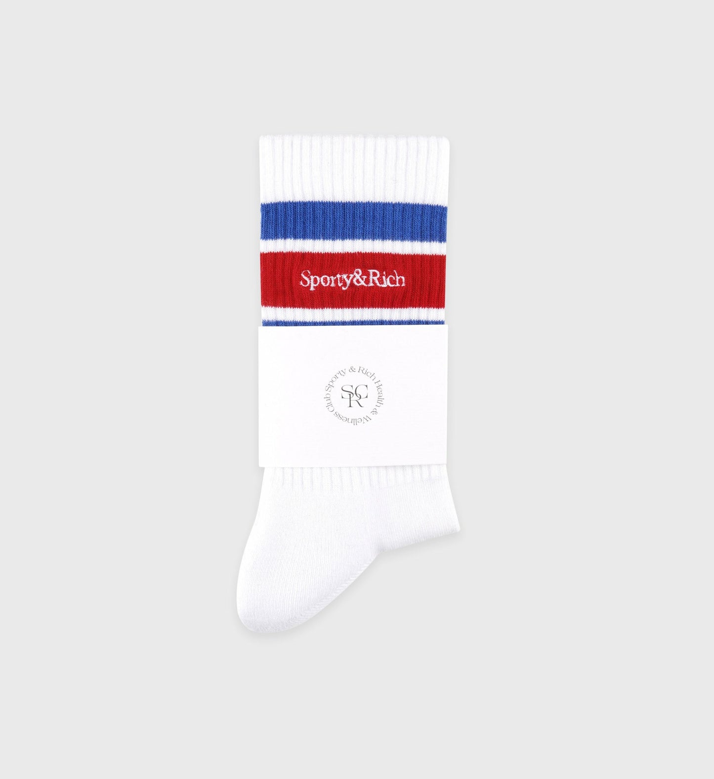 Serif Logo Socks - White/Team Blue/Ruby