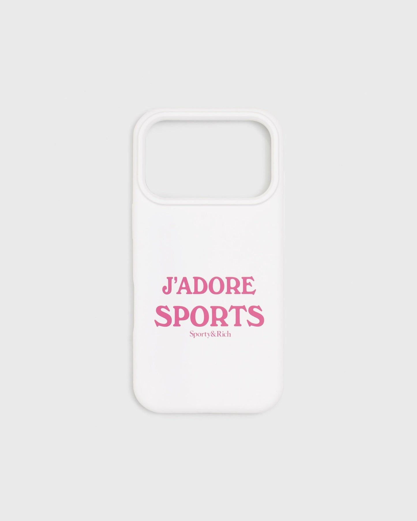 J'adore Sports iPhone Case - White/Fuschia