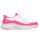 WHITE / HOT PINK