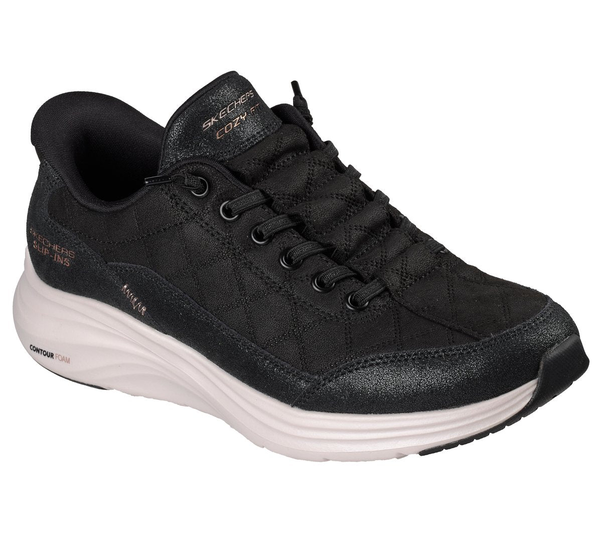Skechers- Women Slip-ins: Contour Foam - Cozy Fit Natural Ease