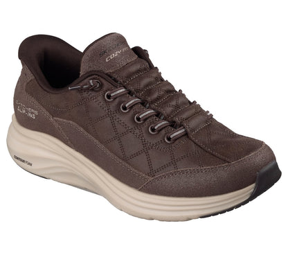 Skechers- Women Slip-ins: Contour Foam - Cozy Fit Natural Ease