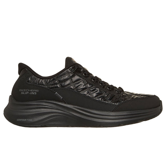 Skechers- Women Slip-ins: Contour Foam - Cozy Fit Shining Pearl