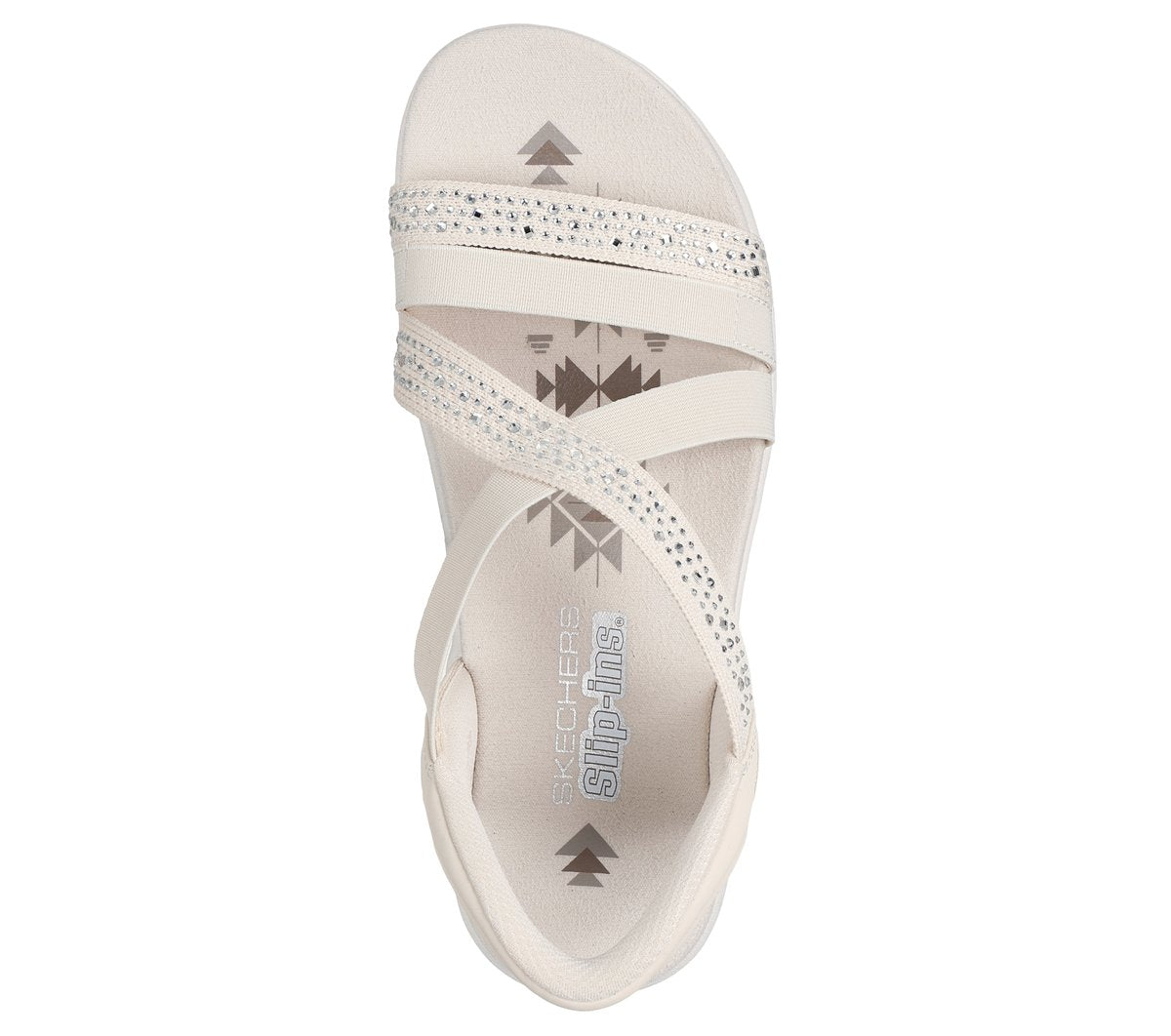 Skechers- Women Slip-ins: Reggae Slim - Summer Sparkle