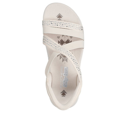 Skechers- Women Slip-ins: Reggae Slim - Summer Sparkle