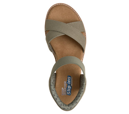 Skechers- Women Slip-ins: BOBS Desert Kiss - Golden Lily