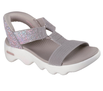 Skechers- Women Slip-ins: GO WALK Massage Fit Sandal - Confetti Sky