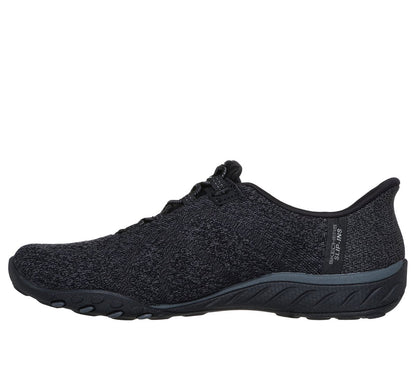 Skechers- Women Slip-ins: Breathe-Easy - Knitty Waves