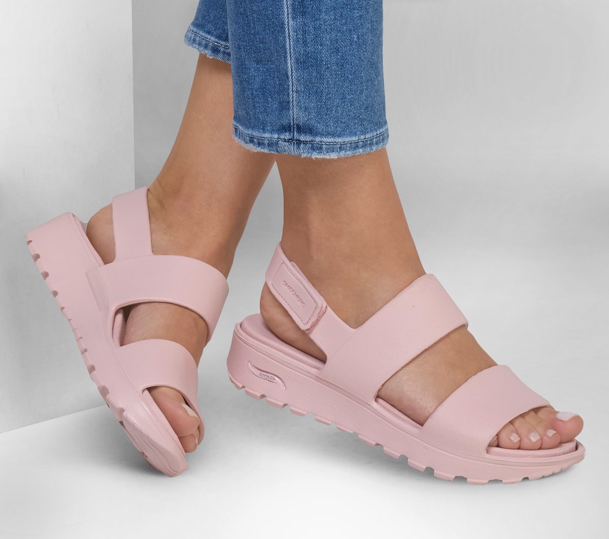 Skechers- Women Foamies: Arch Fit Footsteps - Day Dream