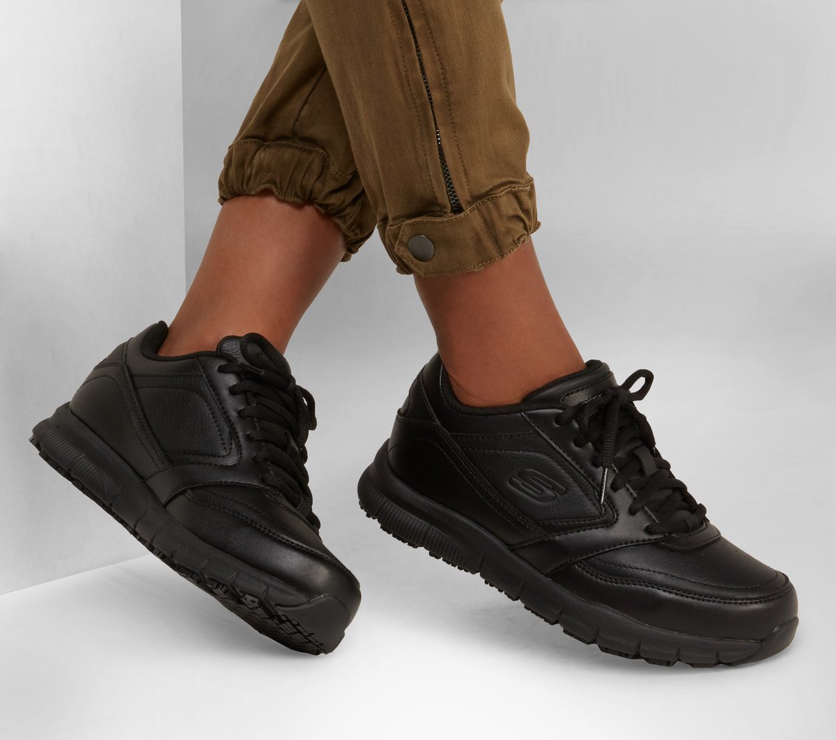 Skechers- Women Work Slip-Resistant Relaxed Fit: Nampa - Wyola