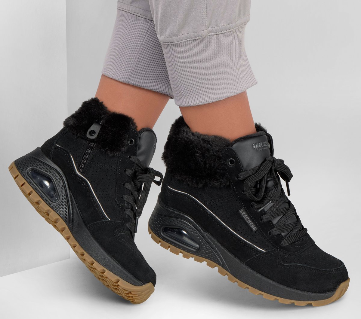 Skechers- Women Uno Rugged - Suede Strides