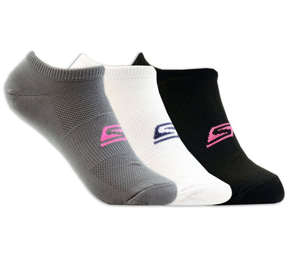 Skechers- Women|Clothing 3 Pack No Show Stretch Socks