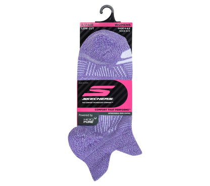 Skechers- Women|Clothing 3 Pack Women's Performance Low Cut Pattern Socks