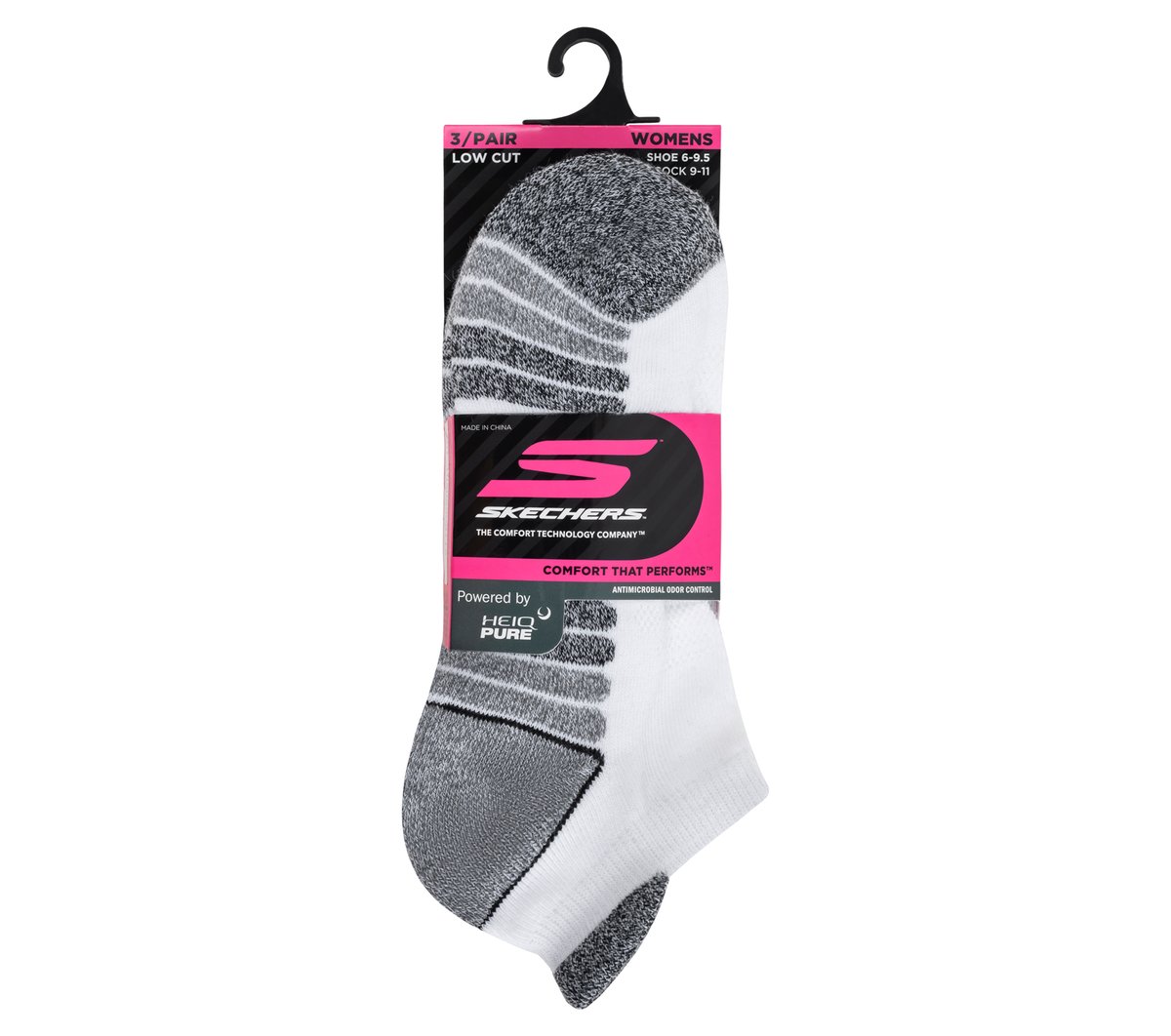 Skechers- Women|Clothing 3 Pack Women's Half Terry Low Cut Socks