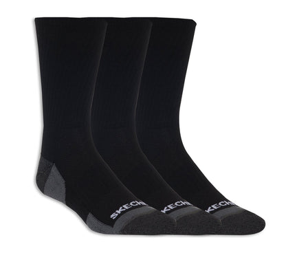 Skechers- Women|Men|Clothing 3 Pack Half Terry Crew Socks