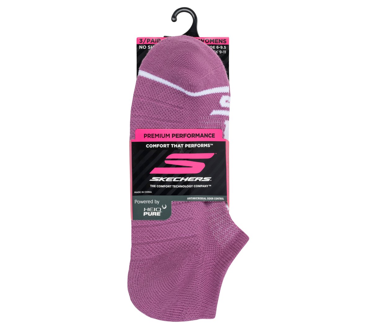 Skechers- Women|Clothing 3 Pack Women's No Show Premium Basic Socks