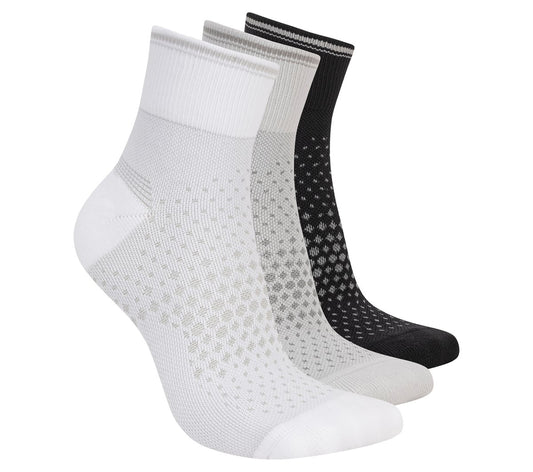 Skechers- Women|Clothing 3 Pack Women's Reflective Performance Quarter Socks