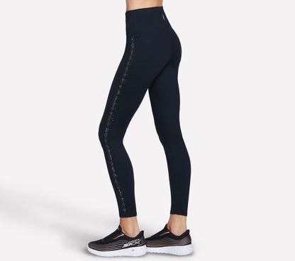 Skechers- Women GO WALK Diamond-Studded Full Length High-Waisted Legging