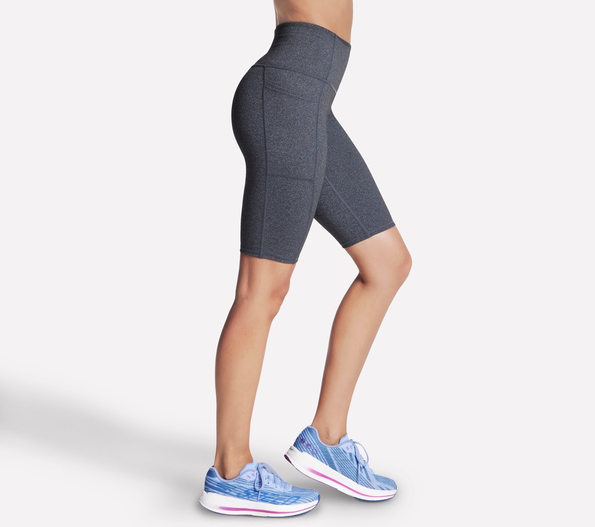 Skechers- Women GO WALK High Waisted 10 Inch Bike Short