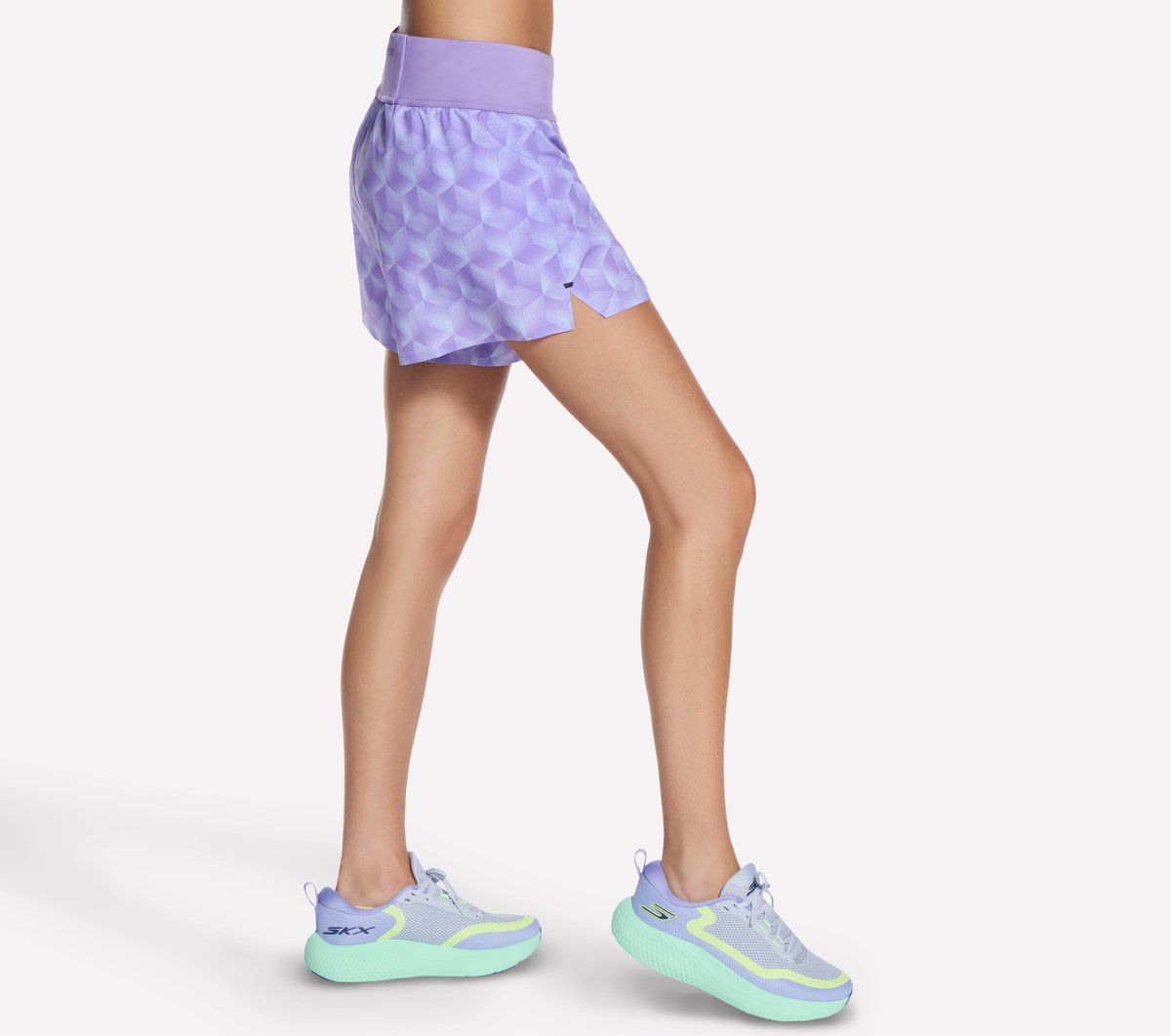 Skechers- Women Tempo 4 Inch Printed Short