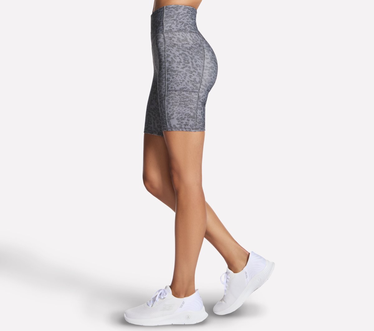 Skechers- Women GO FLEX Printed High Waisted 8 Inch Bike Short