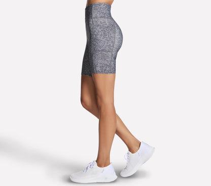 Skechers- Women GO FLEX Printed High Waisted 8 Inch Bike Short