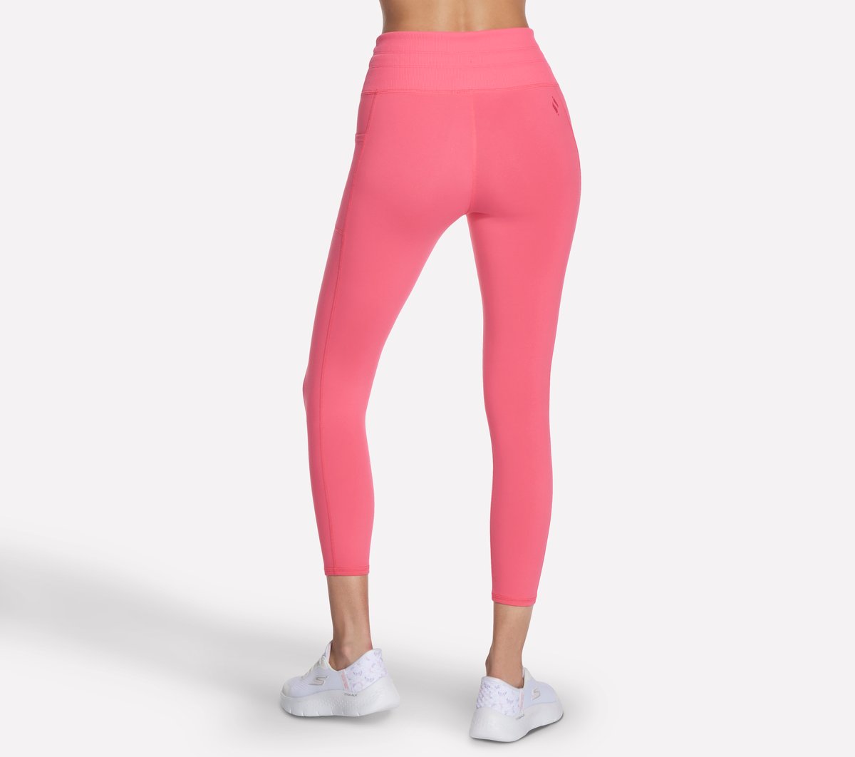 Skechers- Women GO WALK Rib Mix High Waisted 7/8 Legging