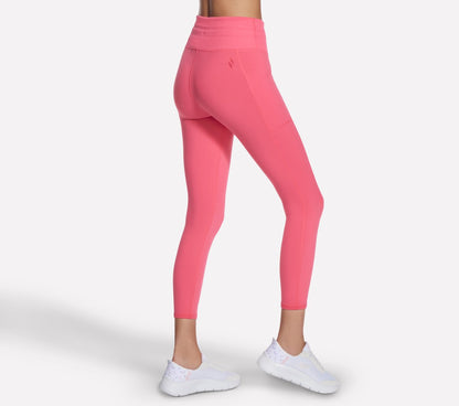 Skechers- Women GO WALK Rib Mix High Waisted 7/8 Legging