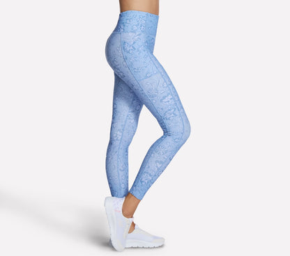 Skechers- Women GO WALK Printed Full Length High-Waisted Legging