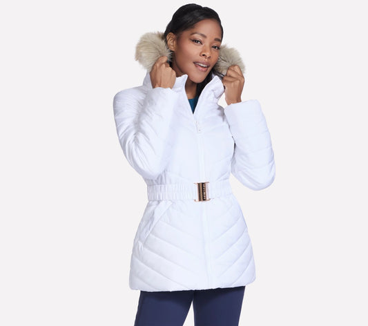 Skechers- Women On-The-GO GO SHIELD Cozy Fit Belted Parka