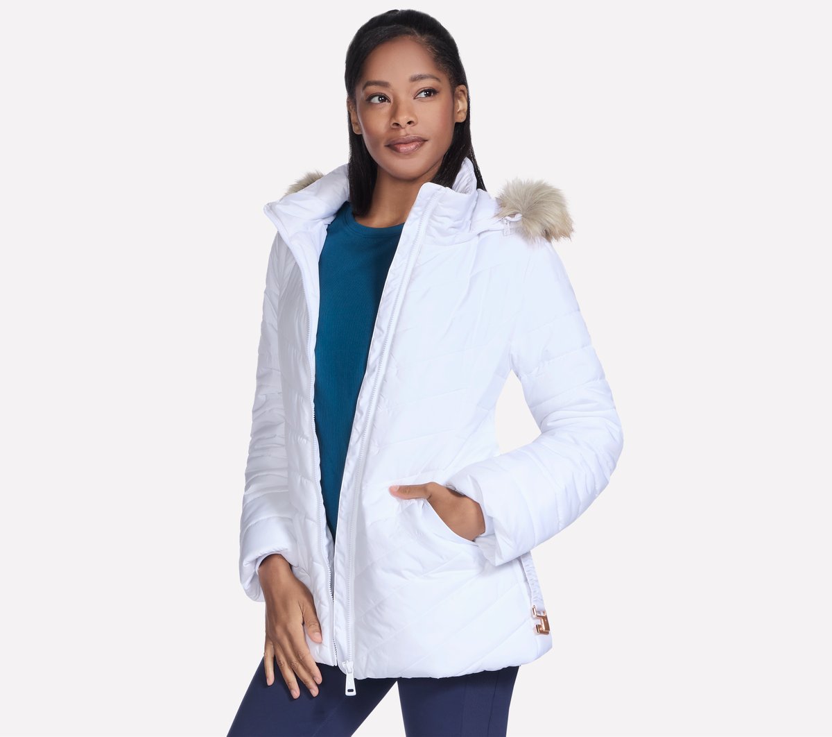 Skechers- Women On-The-GO GO SHIELD Cozy Fit Belted Parka