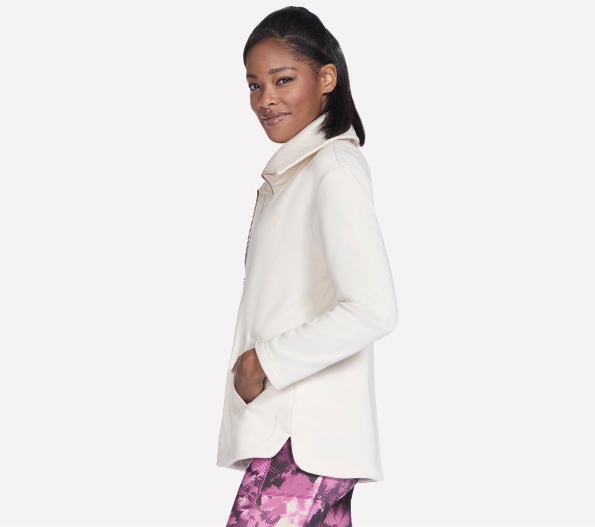 Skechers- Women GO SNUGGLE Tunic Full Zip Jacket