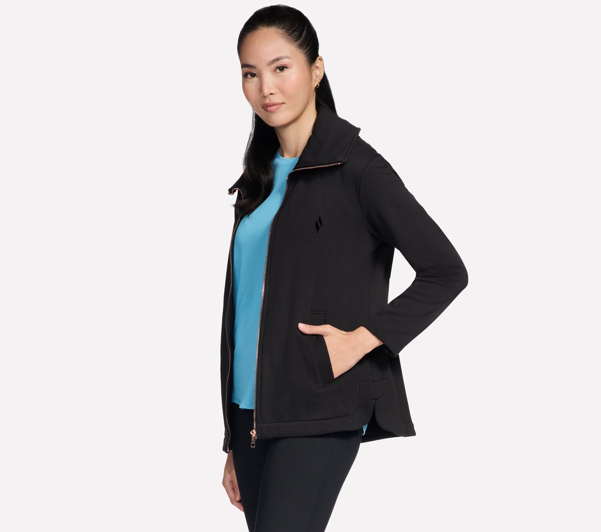 Skechers- Women GO SNUGGLE Tunic Full Zip Jacket