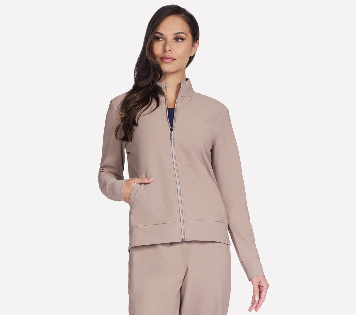 Skechers- Women GO Luxe Rib Everyday Full Zip Jacket