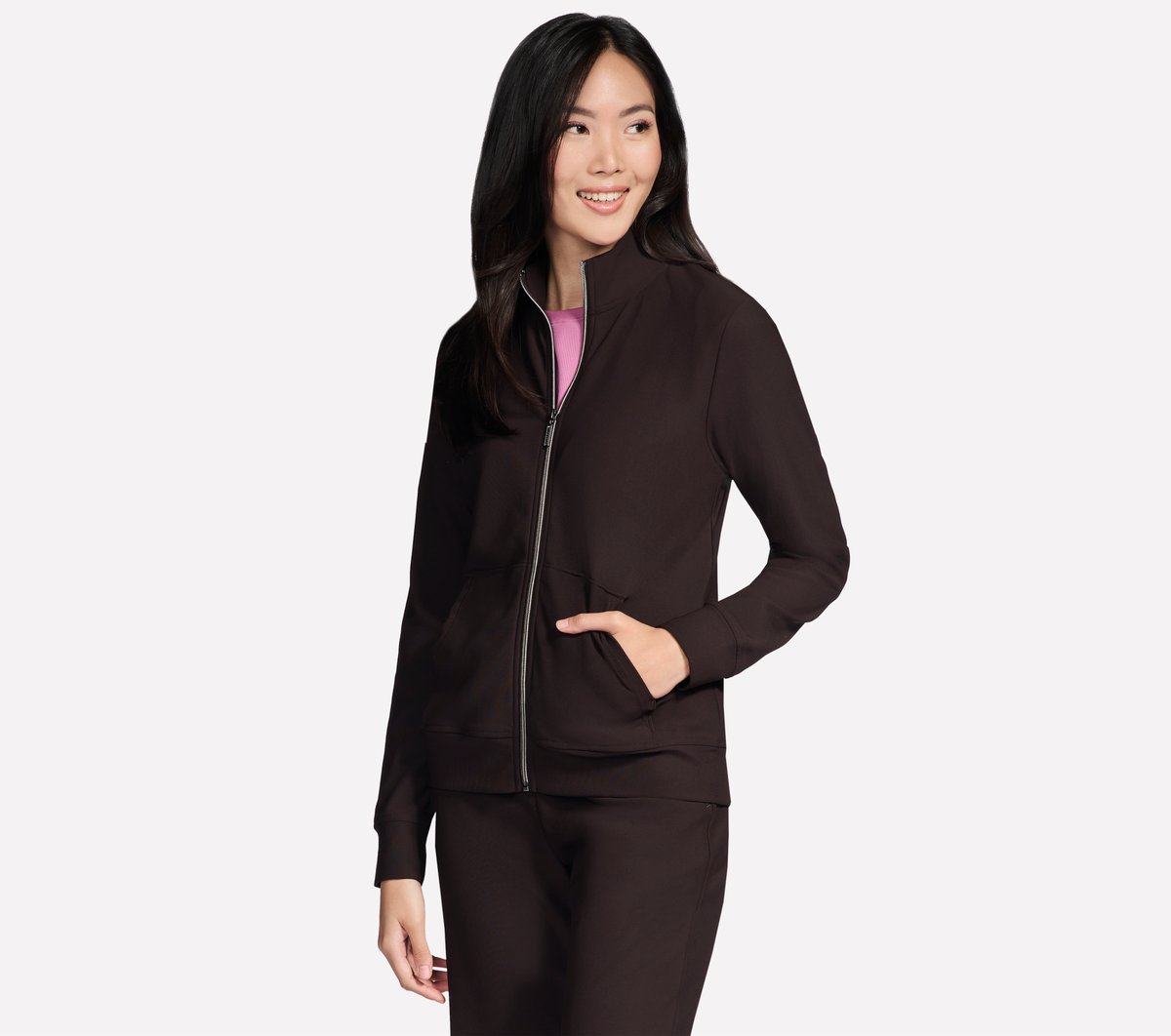 Skechers- Women GO Luxe Rib Everyday Full Zip Jacket